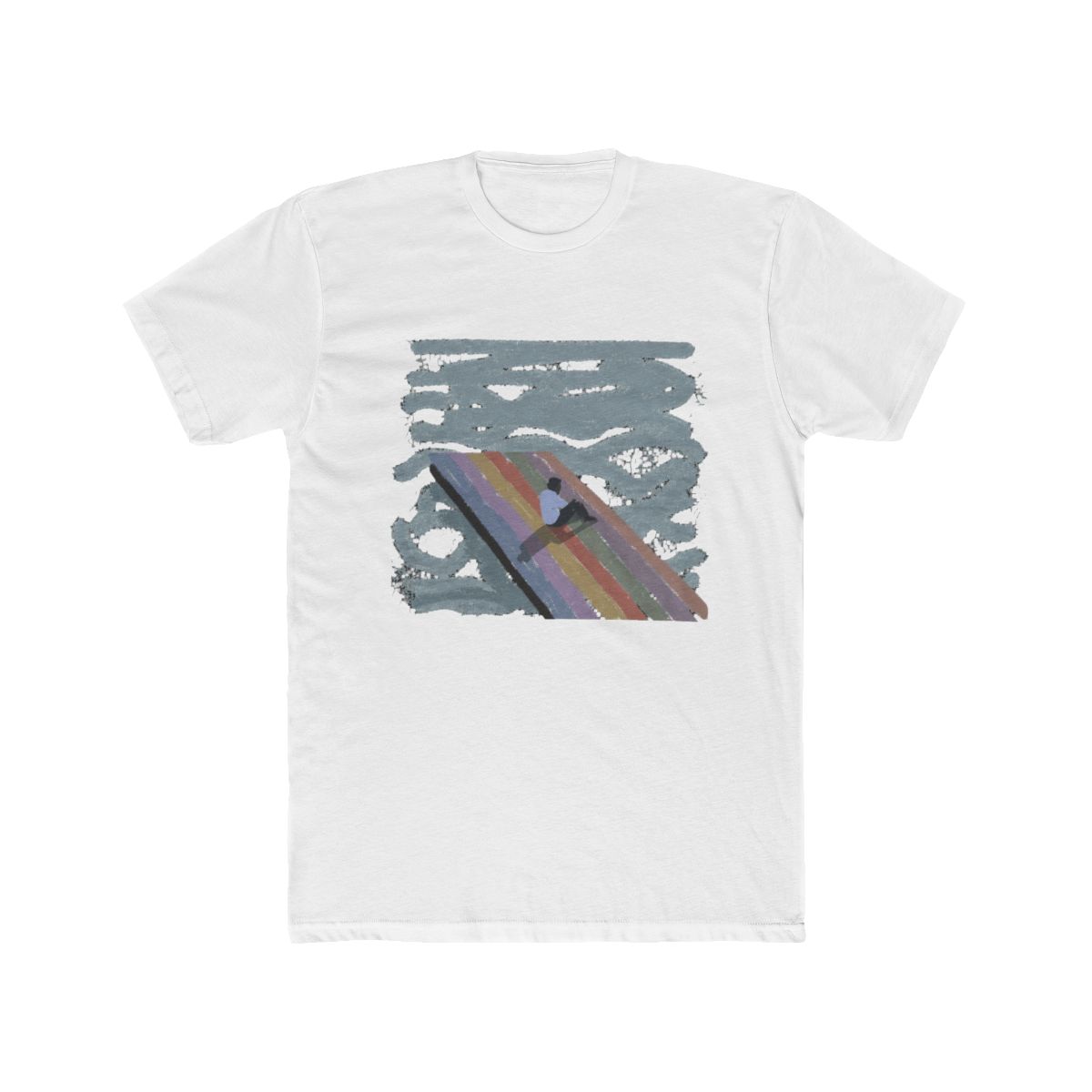 The Melodic Blue Brushstroke Art T Shirt | Baby Keem